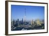 Burj Khalifa and Surrounding Downtown Skyscrapers, Dubai, United Arab Emirates, Middle East-Fraser Hall-Framed Photographic Print