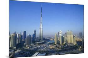 Burj Khalifa and Surrounding Downtown Skyscrapers, Dubai, United Arab Emirates, Middle East-Fraser Hall-Mounted Premium Photographic Print