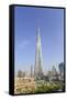 Burj Khalifa, Downtown, Dubai, United Arab Emirates, Middle East-Amanda Hall-Framed Stretched Canvas