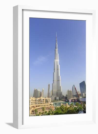 Burj Khalifa, Downtown, Dubai, United Arab Emirates, Middle East-Amanda Hall-Framed Photographic Print