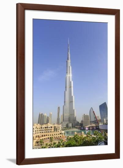 Burj Khalifa, Downtown, Dubai, United Arab Emirates, Middle East-Amanda Hall-Framed Photographic Print