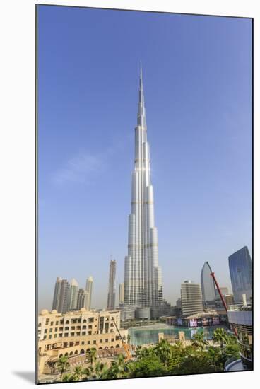 Burj Khalifa, Downtown, Dubai, United Arab Emirates, Middle East-Amanda Hall-Mounted Photographic Print