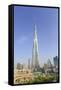 Burj Khalifa, Downtown, Dubai, United Arab Emirates, Middle East-Amanda Hall-Framed Stretched Canvas