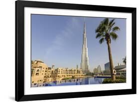 Burj Khalifa, Downtown, Dubai, United Arab Emirates, Middle East-Amanda Hall-Framed Photographic Print