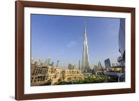 Burj Khalifa, Downtown, Dubai, United Arab Emirates, Middle East-Amanda Hall-Framed Photographic Print