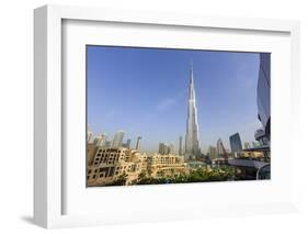 Burj Khalifa, Downtown, Dubai, United Arab Emirates, Middle East-Amanda Hall-Framed Photographic Print