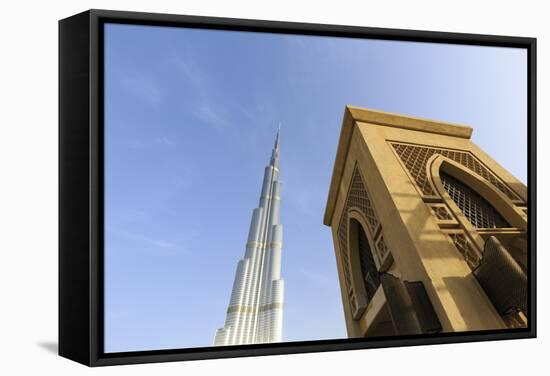 Burj Khalifa, Dubai, United Arab Emirates, Middle East-Amanda Hall-Framed Stretched Canvas