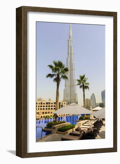 Burj Khalifa, Dubai, United Arab Emirates, Middle East-Amanda Hall-Framed Photographic Print