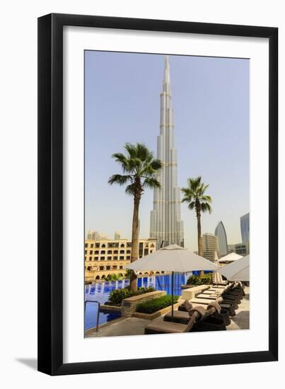 Burj Khalifa, Dubai, United Arab Emirates, Middle East-Amanda Hall-Framed Photographic Print