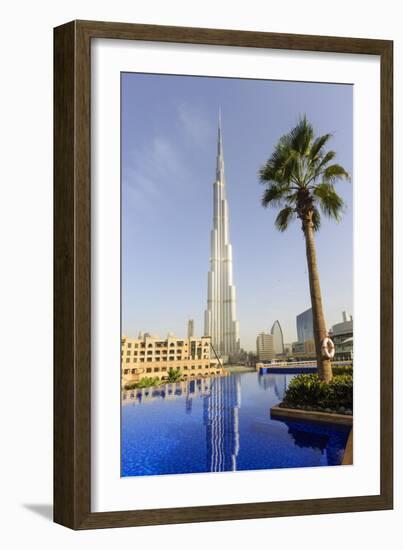 Burj Khalifa, Dubai, United Arab Emirates, Middle East-Amanda Hall-Framed Photographic Print