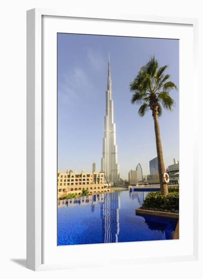 Burj Khalifa, Dubai, United Arab Emirates, Middle East-Amanda Hall-Framed Photographic Print