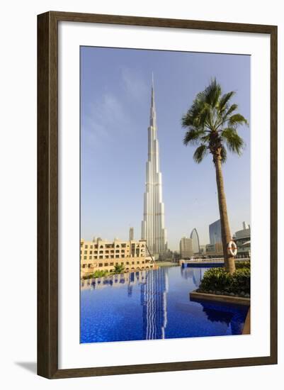 Burj Khalifa, Dubai, United Arab Emirates, Middle East-Amanda Hall-Framed Photographic Print