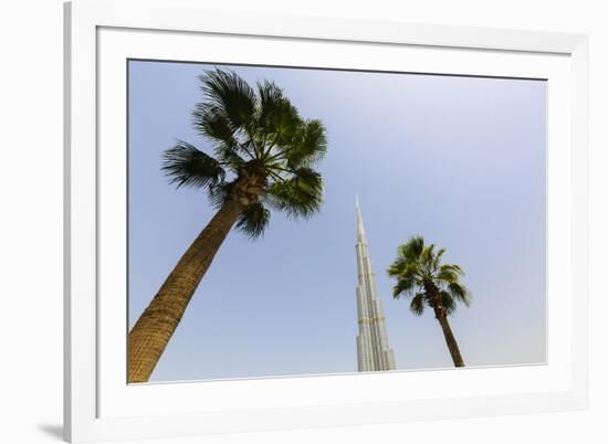 Burj Khalifa, Dubai, United Arab Emirates, Middle East-Amanda Hall-Framed Photographic Print