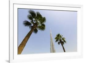 Burj Khalifa, Dubai, United Arab Emirates, Middle East-Amanda Hall-Framed Photographic Print