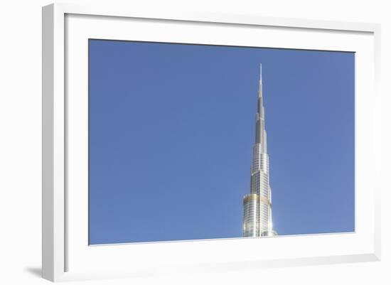 Burj Khalifa, Dubai, United Arab Emirates, Middle East-Amanda Hall-Framed Photographic Print