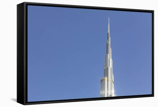 Burj Khalifa, Dubai, United Arab Emirates, Middle East-Amanda Hall-Framed Stretched Canvas