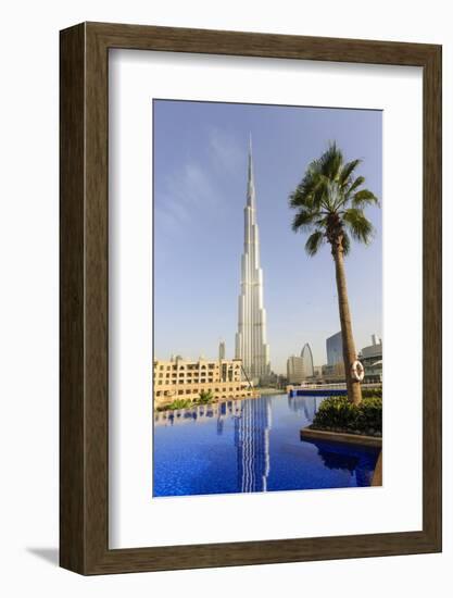 Burj Khalifa, Dubai, United Arab Emirates, Middle East-Amanda Hall-Framed Photographic Print