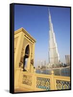 Burj Khalifa, Formerly the Burj Dubai, the Tallest Tower in the World at 818M-Amanda Hall-Framed Stretched Canvas