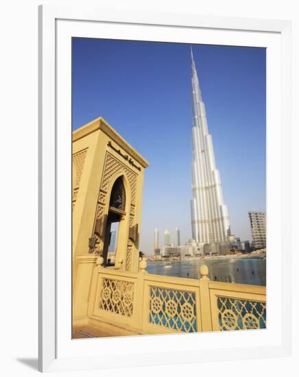 Burj Khalifa, Formerly the Burj Dubai, the Tallest Tower in the World at 818M-Amanda Hall-Framed Photographic Print