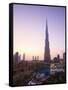 Burj Khalifa, Formerly the Burj Dubai, the Tallest Tower in the World at 818M-Amanda Hall-Framed Stretched Canvas