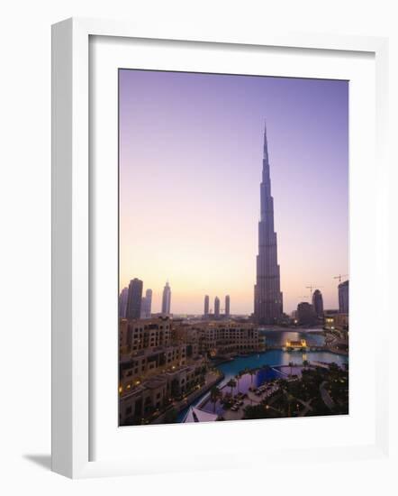 Burj Khalifa, Formerly the Burj Dubai, the Tallest Tower in the World at 818M-Amanda Hall-Framed Photographic Print