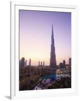 Burj Khalifa, Formerly the Burj Dubai, the Tallest Tower in the World at 818M-Amanda Hall-Framed Photographic Print