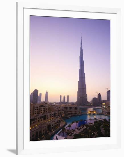 Burj Khalifa, Formerly the Burj Dubai, the Tallest Tower in the World at 818M-Amanda Hall-Framed Photographic Print