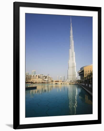 Burj Khalifa, Formerly the Burj Dubai, the Tallest Tower in the World at 818M-Amanda Hall-Framed Photographic Print