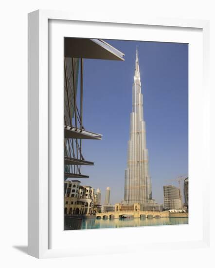 Burj Khalifa, Formerly the Burj Dubai, the Tallest Tower in the World at 818M-Amanda Hall-Framed Photographic Print