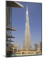 Burj Khalifa, Formerly the Burj Dubai, the Tallest Tower in the World at 818M-Amanda Hall-Mounted Photographic Print