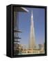 Burj Khalifa, Formerly the Burj Dubai, the Tallest Tower in the World at 818M-Amanda Hall-Framed Stretched Canvas