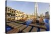 Burj Khalifa Seen from Hotel Swimming Pool, Dubai, United Arab Emirates, Middle East-Amanda Hall-Stretched Canvas