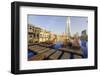 Burj Khalifa Seen from Hotel Swimming Pool, Dubai, United Arab Emirates, Middle East-Amanda Hall-Framed Photographic Print