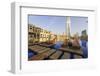 Burj Khalifa Seen from Hotel Swimming Pool, Dubai, United Arab Emirates, Middle East-Amanda Hall-Framed Photographic Print