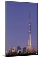 Burj Khalifa, the Highest Tower of the World in the Evening Light, Night Photography-Axel Schmies-Mounted Photographic Print