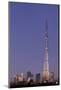 Burj Khalifa, the Highest Tower of the World in the Evening Light, Night Photography-Axel Schmies-Mounted Photographic Print