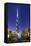 Burj Khalifa, the Highest Tower of the World, Night Photograph-Axel Schmies-Framed Stretched Canvas