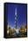 Burj Khalifa, the Highest Tower of the World, Night Photograph-Axel Schmies-Framed Stretched Canvas