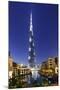 Burj Khalifa, the Highest Tower of the World, Night Photograph-Axel Schmies-Mounted Photographic Print