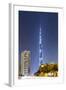 Burj Khalifa, the Highest Tower of the World, Night Photograph-Axel Schmies-Framed Photographic Print