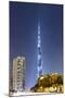 Burj Khalifa, the Highest Tower of the World, Night Photograph-Axel Schmies-Mounted Photographic Print