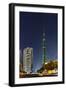 Burj Khalifa, the Highest Tower of the World, Night Photography-Axel Schmies-Framed Photographic Print