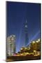 Burj Khalifa, the Highest Tower of the World, Night Photography-Axel Schmies-Mounted Photographic Print