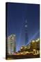Burj Khalifa, the Highest Tower of the World, Night Photography-Axel Schmies-Stretched Canvas