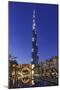 Burj Khalifa, the Highest Tower of the World, Night Photography-Axel Schmies-Mounted Photographic Print