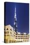 Burj Khalifa, the Highest Tower of the World, Night Photography-Axel Schmies-Stretched Canvas