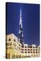 Burj Khalifa, the Highest Tower of the World, Night Photography-Axel Schmies-Stretched Canvas