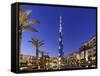 Burj Khalifa, the Highest Tower of the World, Night Photography-Axel Schmies-Framed Stretched Canvas