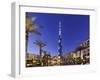 Burj Khalifa, the Highest Tower of the World, Night Photography-Axel Schmies-Framed Photographic Print