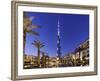 Burj Khalifa, the Highest Tower of the World, Night Photography-Axel Schmies-Framed Photographic Print